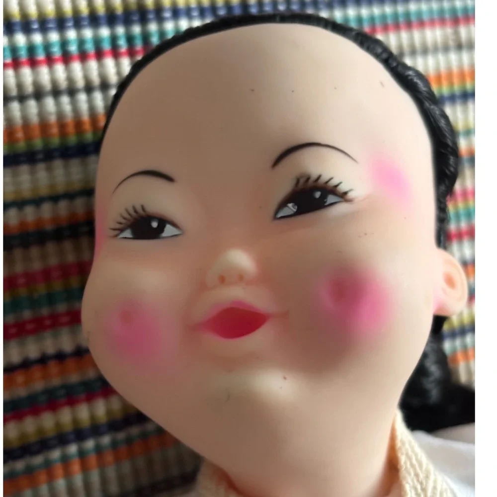 Vintage 1985 Goodwell International Martial Arts Karate Doll Vinyl Rosy Cheeks